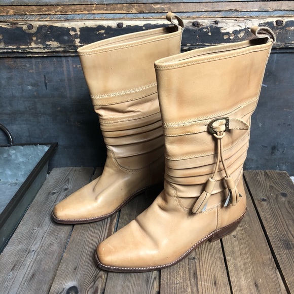 Gorgeous Vintage 9 West Leather Boots - Picture 2 of 7